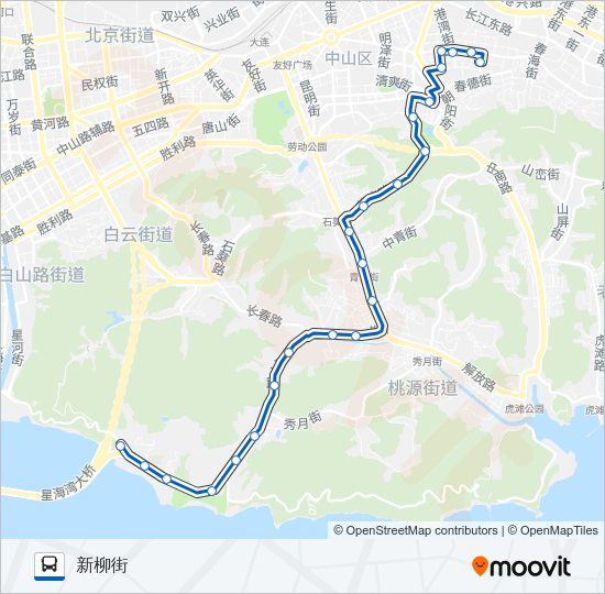 501路 Bus Line Map