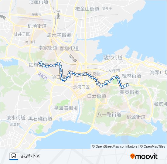公交505路的线路图