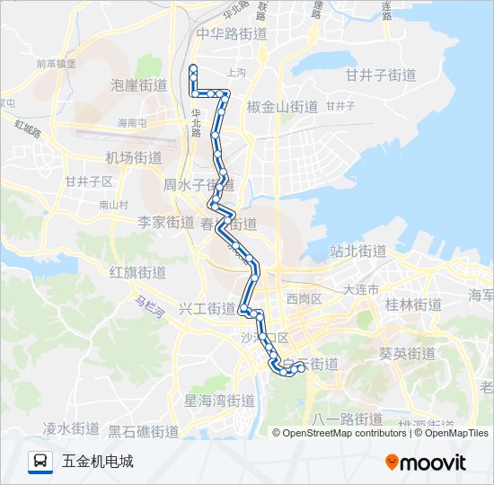 公交514路的线路图