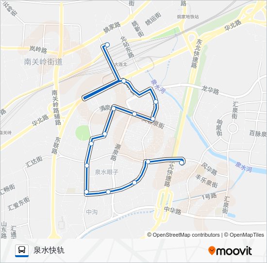 公交516路的线路图