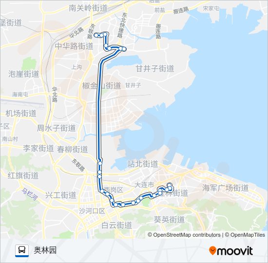 公交517路的线路图