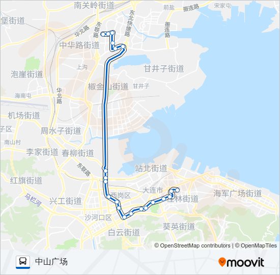 公交517路的线路图