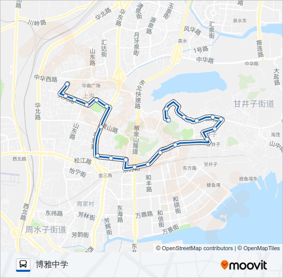 公交519路的线路图