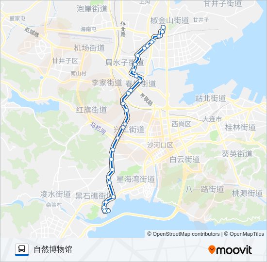 公交523路的线路图