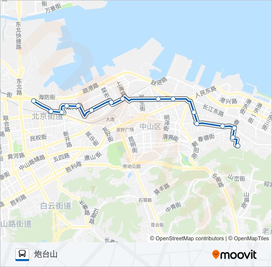 公交526路的线路图