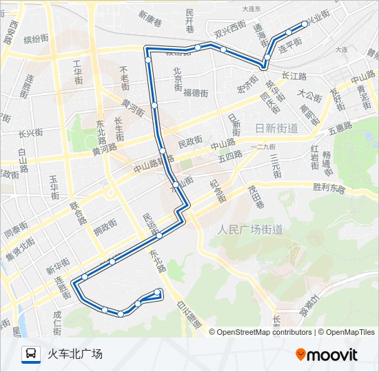 公交527路的线路图