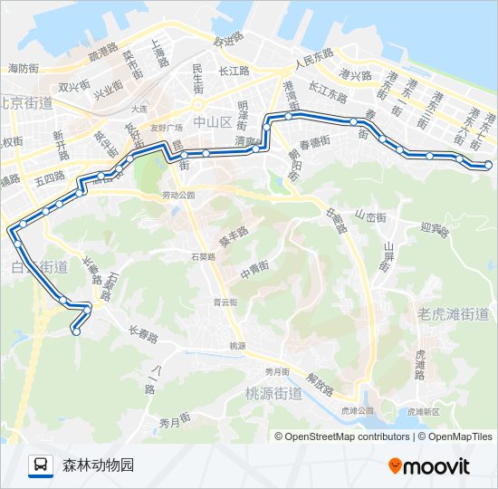 公交529路的线路图