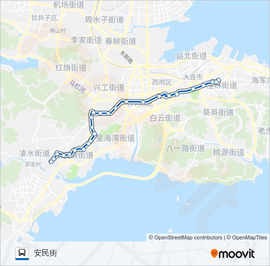 公交533路的线路图
