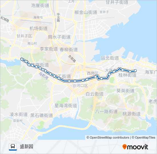 公交534路的线路图
