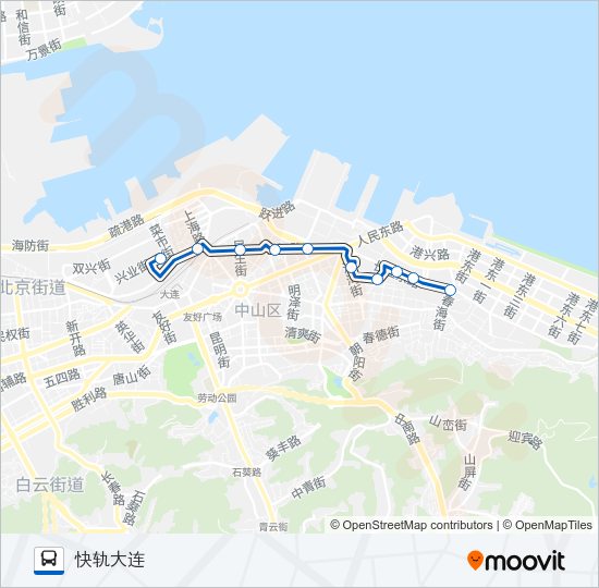 公交538路的线路图
