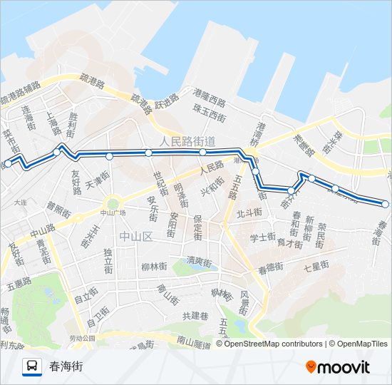 公交538路的线路图