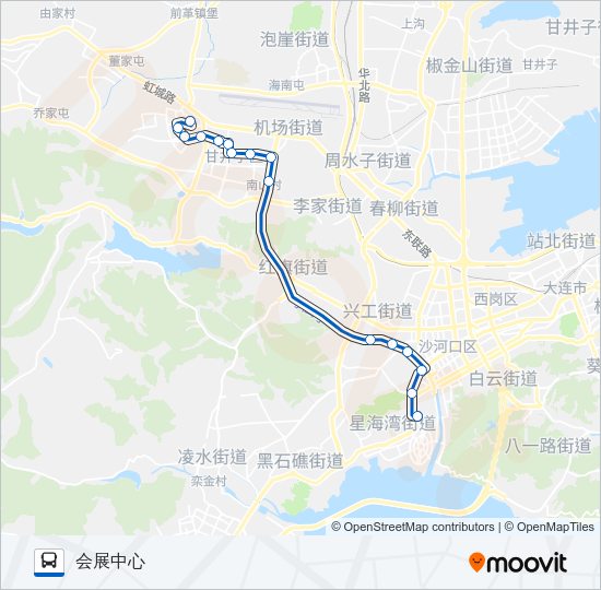 公交542路的线路图