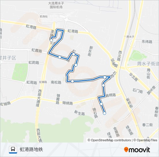 公交543路的线路图