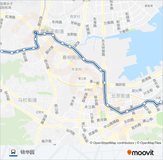 公交602路的线路图