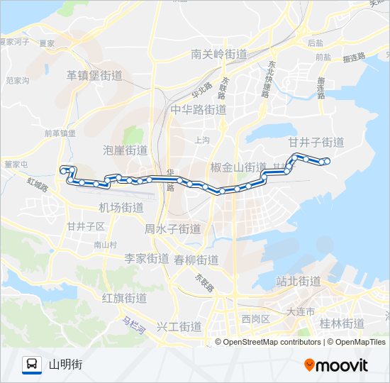 公交612路的线路图