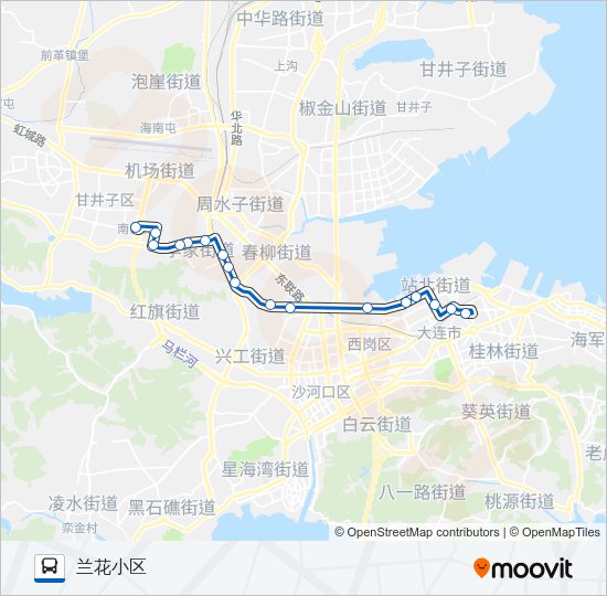 公交613路的线路图