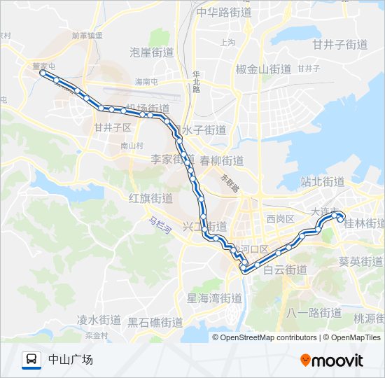 公交701路的线路图