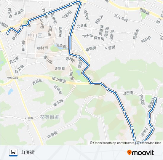 703路 bus Line Map