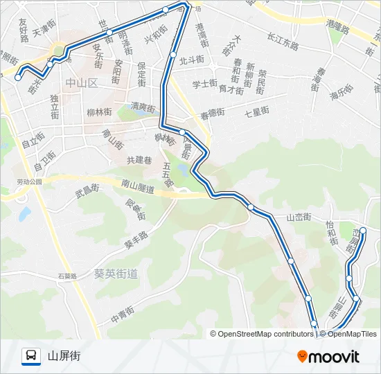 703路 Bus Line Map