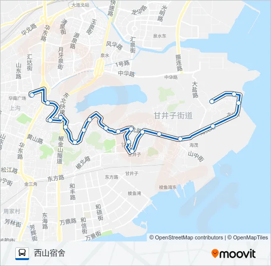 704路 Bus Line Map