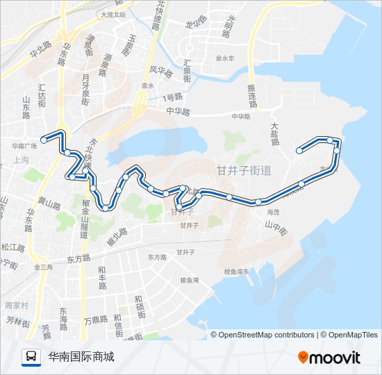 公交704路的线路图