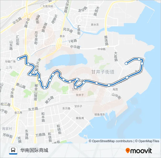 704路 Bus Line Map