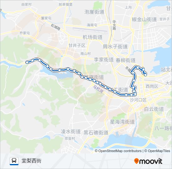 公交705路的线路图