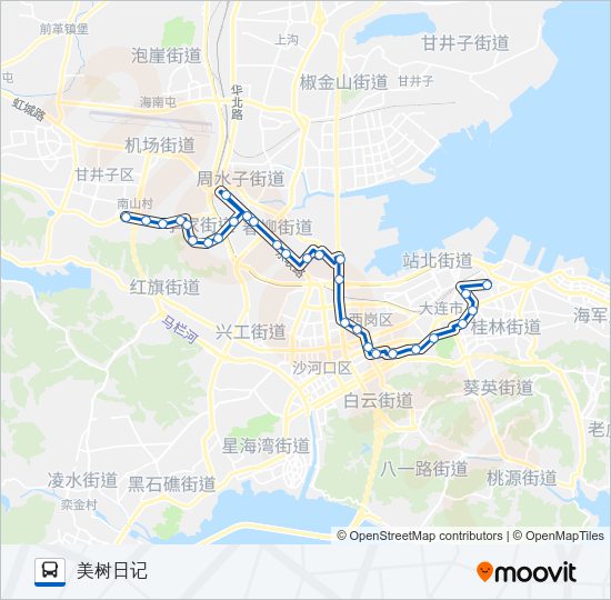 公交707路的线路图