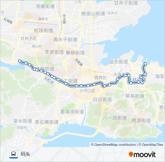 708路 Bus Line Map