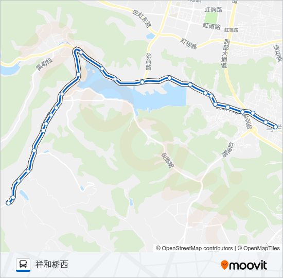 公交709路的线路图