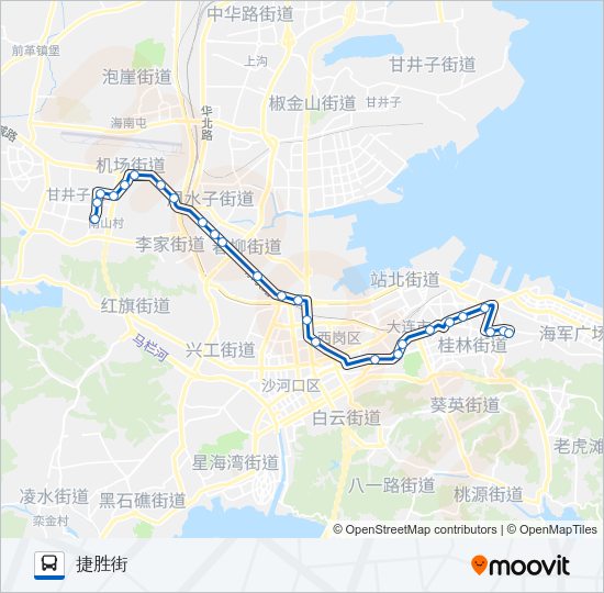 公交710路的线路图