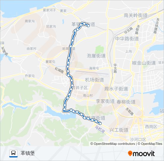 公交716路的线路图
