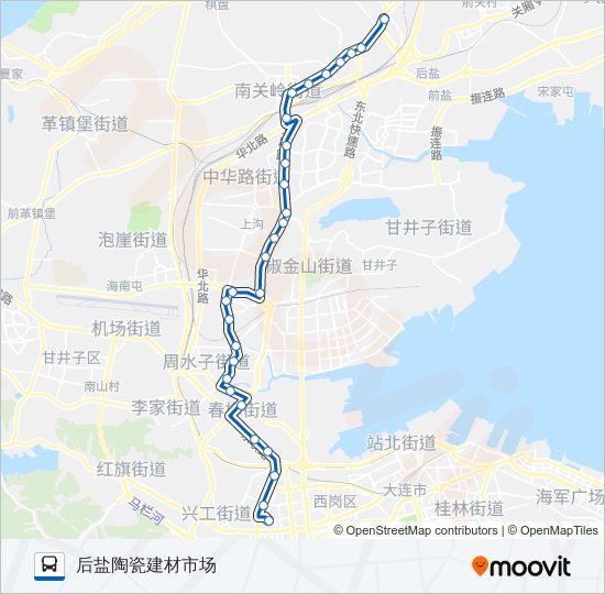 8路区间 bus Line Map