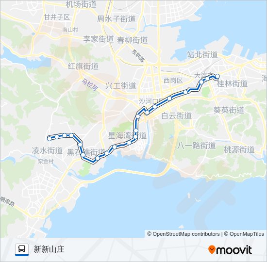 公交901路的线路图