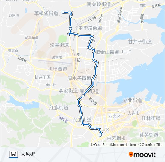 公交907路的线路图
