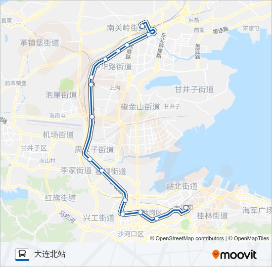 公交909路的线路图