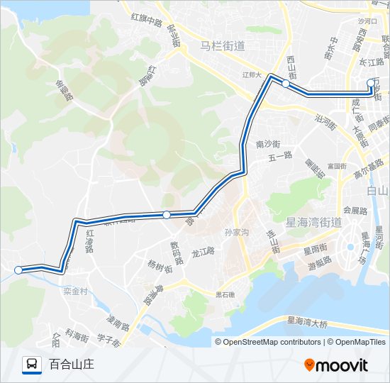 公交931路的线路图