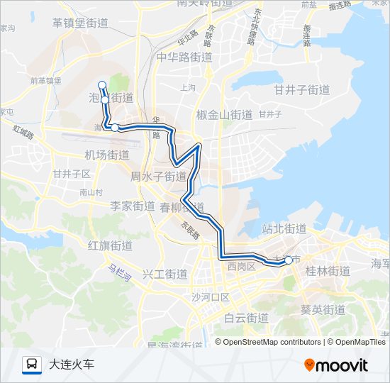公交933路的线路图