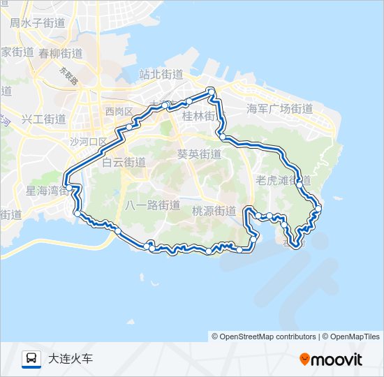 旅遊環線路線:日程,站點和地圖-大連火車