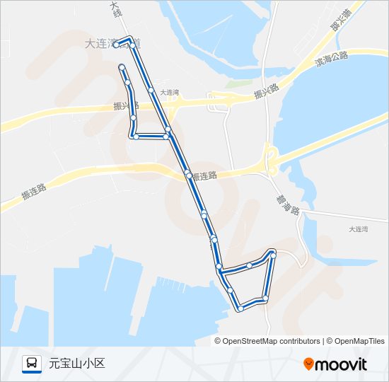 湾环2路 Bus Line Map