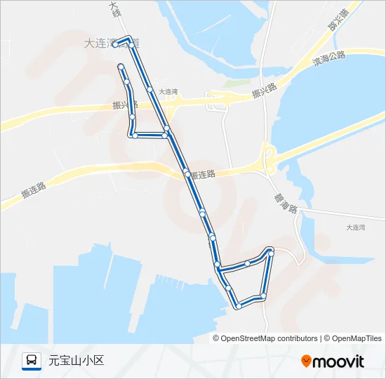 湾环2路 Bus Line Map