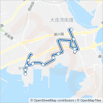 湾环3路 Bus Line Map