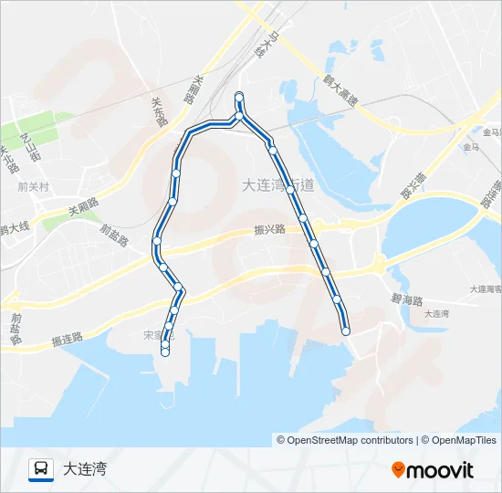 公交湾环4路的线路图