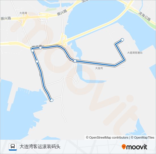 公交湾环5路的线路图