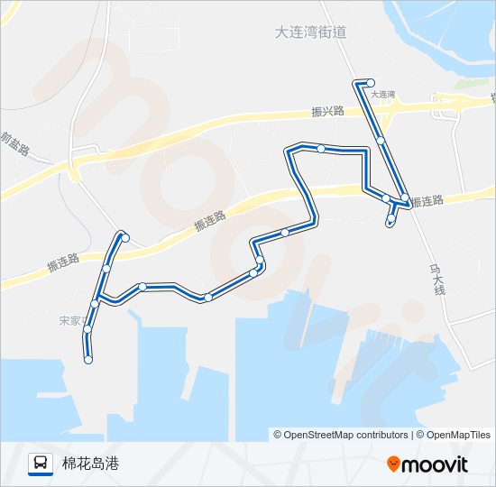 公交1003路的线路图