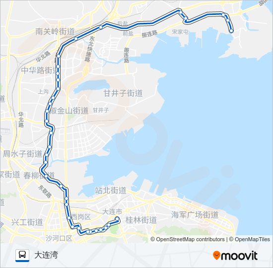 1021路 bus Line Map