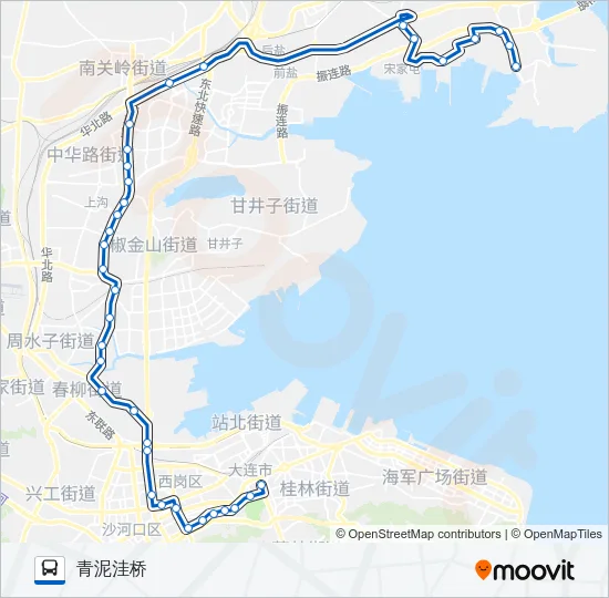 1021路 Bus Line Map