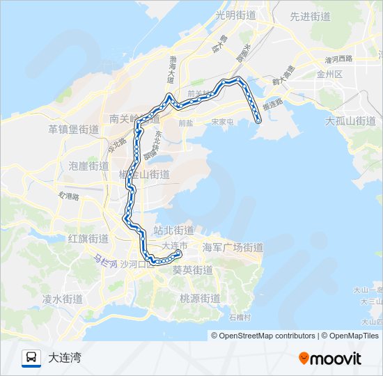 1022路 bus Line Map