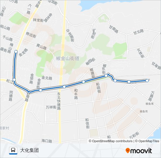 公交20加车路的线路图
