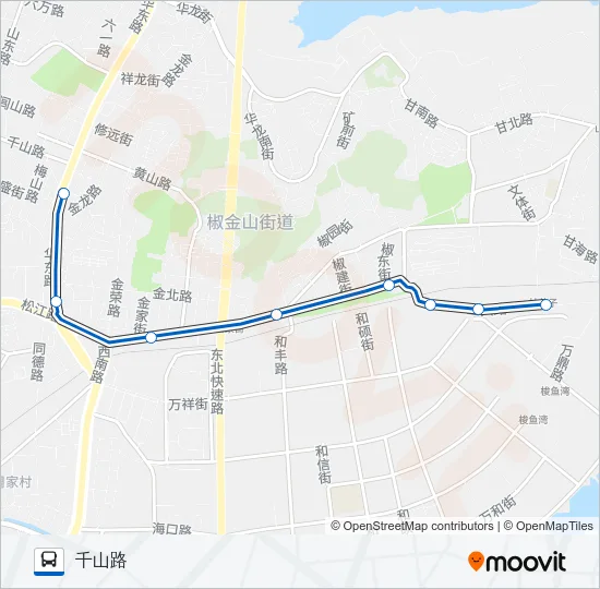 公交20加车路的线路图